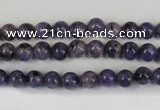 CLJ213 15.5 inches 6mm round dyed sesame jasper beads wholesale