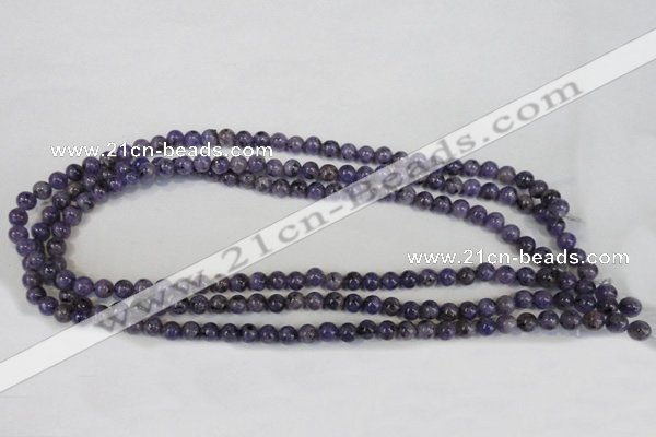 CLJ213 15.5 inches 6mm round dyed sesame jasper beads wholesale