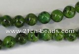 CLJ220 15.5 inches 8mm round dyed sesame jasper beads wholesale