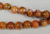 CLJ221 15.5 inches 8mm round dyed sesame jasper beads wholesale