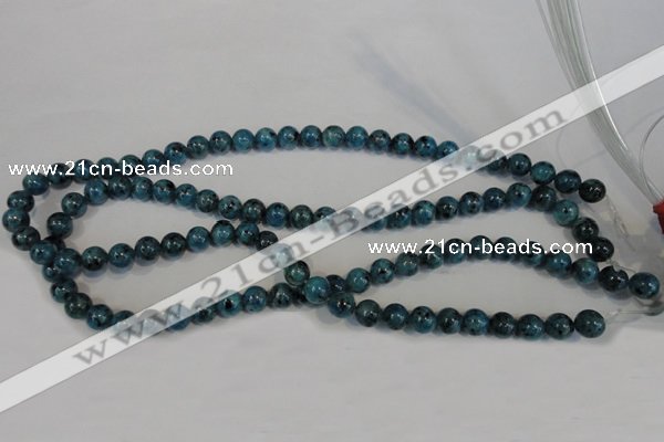 CLJ223 15.5 inches 8mm round dyed sesame jasper beads wholesale