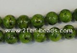 CLJ230 15.5 inches 10mm round dyed sesame jasper beads wholesale