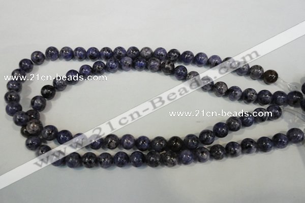 CLJ233 15.5 inches 10mm round dyed sesame jasper beads wholesale