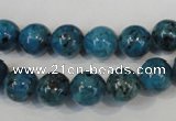 CLJ235 15.5 inches 10mm round dyed sesame jasper beads wholesale