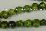 CLJ240 15.5 inches 10mm nuggets dyed sesame jasper beads wholesale