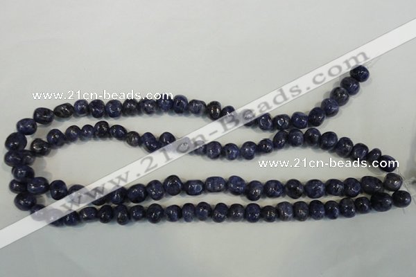 CLJ242 15.5 inches 10mm nuggets dyed sesame jasper beads wholesale