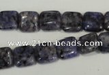 CLJ263 15.5 inches 10*10mm square dyed sesame jasper beads wholesale