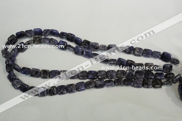 CLJ263 15.5 inches 10*10mm square dyed sesame jasper beads wholesale