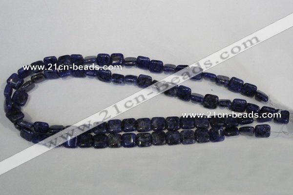 CLJ264 15.5 inches 10*10mm square dyed sesame jasper beads wholesale