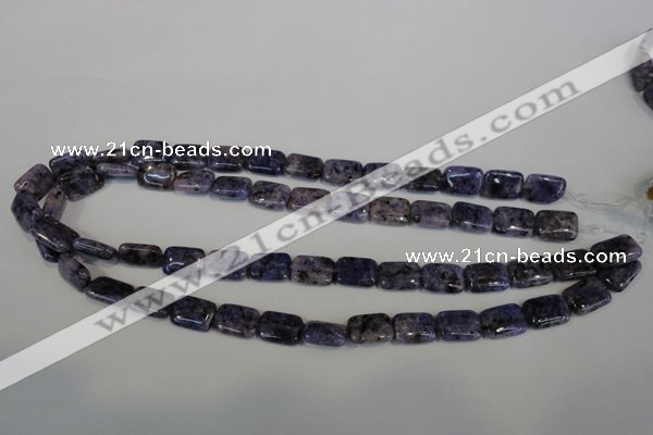 CLJ283 15.5 inches 10*14mm rectangle dyed sesame jasper beads wholesale