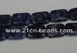 CLJ284 15.5 inches 10*14mm rectangle dyed sesame jasper beads wholesale