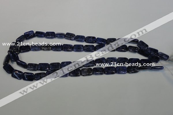 CLJ284 15.5 inches 10*14mm rectangle dyed sesame jasper beads wholesale