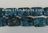 CLJ285 15.5 inches 10*14mm rectangle dyed sesame jasper beads wholesale