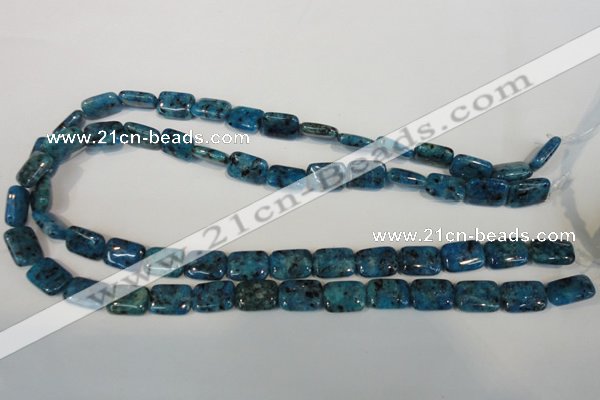 CLJ285 15.5 inches 10*14mm rectangle dyed sesame jasper beads wholesale