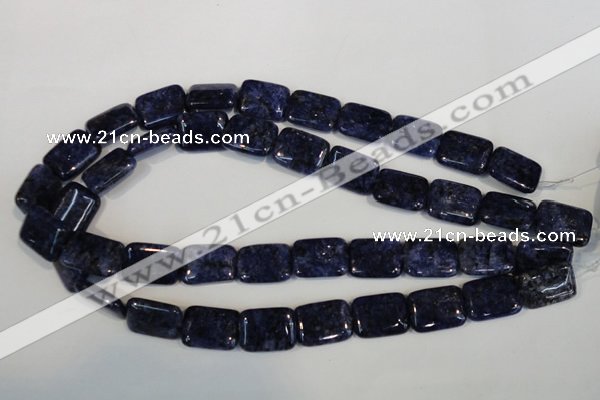 CLJ294 15.5 inches 15*20mm rectangle dyed sesame jasper beads wholesale