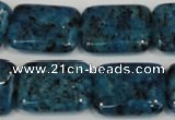 CLJ295 15.5 inches 15*20mm rectangle dyed sesame jasper beads wholesale