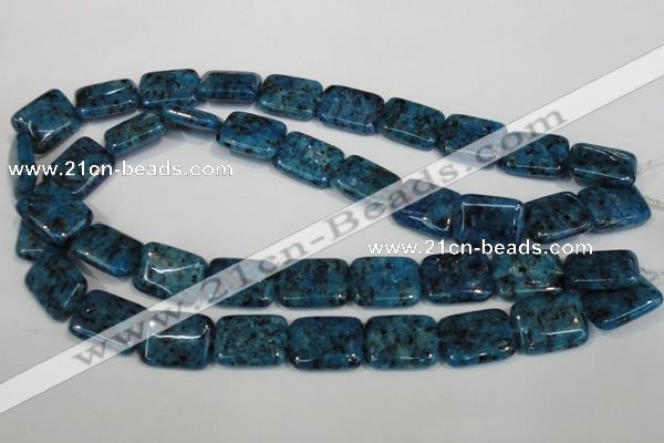 CLJ295 15.5 inches 15*20mm rectangle dyed sesame jasper beads wholesale