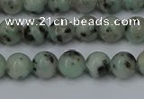 CLJ401 15.5 inches 6mm round sesame jasper beads wholesale