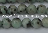 CLJ402 15.5 inches 8mm round sesame jasper beads wholesale