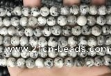 CLJ501 15.5 inches 4mm,6mm,8mm,10mm & 12mm round sesame jasper beads