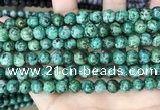 CLJ527 15.5 inches 4mm,6mm,8mm,10mm & 12mm round sesame jasper beads