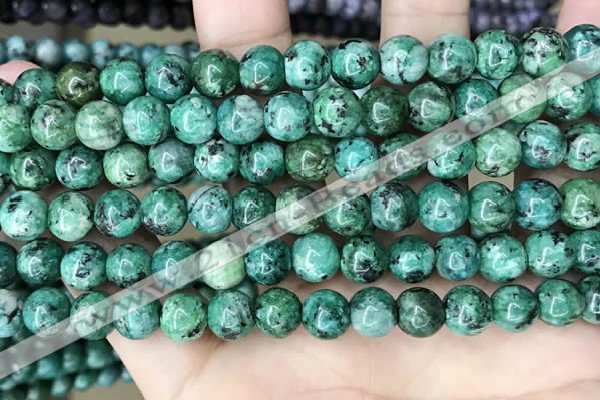 CLJ527 15.5 inches 4mm,6mm,8mm,10mm & 12mm round sesame jasper beads