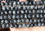 CLJ532 15.5 inches 4mm,6mm,8mm,10mm & 12mm round sesame jasper beads