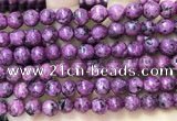 CLJ555 15.5 inches 6mm,8mm,10mm & 12mm faceted round sesame jasper beads