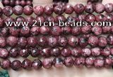 CLJ556 15.5 inches 6mm,8mm,10mm & 12mm faceted round sesame jasper beads