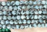 CLJ557 15.5 inches 6mm,8mm,10mm & 12mm faceted round sesame jasper beads