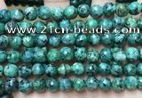 CLJ559 15.5 inches 6mm,8mm,10mm & 12mm faceted round sesame jasper beads