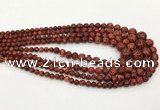 CLJ614 6mm - 14mm round sesame jasper graduated beads