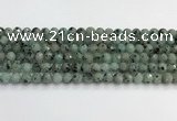 CLJ641 15.5 inches 8mm faceted round sesame jasper beads wholesale