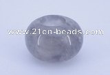 CLO02 19*30mm rondelle loose cloudy quartz gemstone beads wholesale