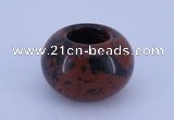 CLO07 19*30mm rondelle loose mahogany obsidian gemstone beads wholesale