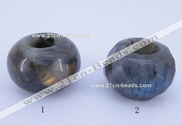 CLO19 19*30mm rondelle loose labradorite gemstone beads wholesale