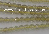 CLQ161 15.5 inches 6mm faceted round natural lemon quartz beads