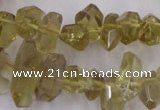 CLQ171 6*8mm – 10*16mm faceted nuggets natural lemon quartz beads