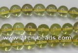 CLQ202 15.5 inches 8mm round natural lemon quartz beads wholesale