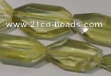 CLQ260 15.5 inches 15*18mm – 20*32mm faceted freeform lemon quartz beads