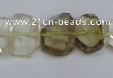 CLQ266 15.5 inches 13*18mm - 15*20mm freeform lemon quartz beads