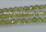 CLQ301 15.5 inches 6mm faceted nuggets lemon quartz beads