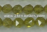 CLQ304 15.5 inches 12mm faceted nuggets lemon quartz beads