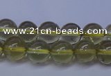 CLQ351 15 inches 6mm round natural lemon quartz beads wholesale