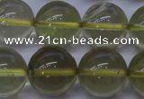 CLQ354 15 inches 12mm round natural lemon quartz beads wholesale