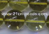 CLQ356 15 inches 16mm round natural lemon quartz beads wholesale