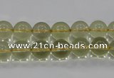 CLQ51 15.5 inches 8mm round natural lemon quartz beads wholesale