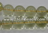 CLQ54 15.5 inches 14mm round natural lemon quartz beads wholesale