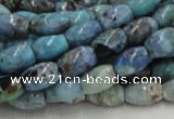 CLR07 16 inches 8*12mm rice larimar gemstone beads wholesale