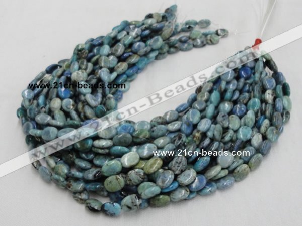 CLR10 16 inches 10*14mm oval larimar gemstone beads wholesale